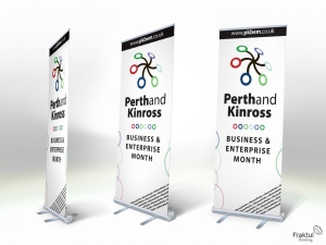 Perth and Kinross Business and Enterprise Month - Pop up banner mock ups